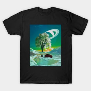 The Old Tree - Space Aesthetic, Retro Futurism, Sci-Fi T-Shirt